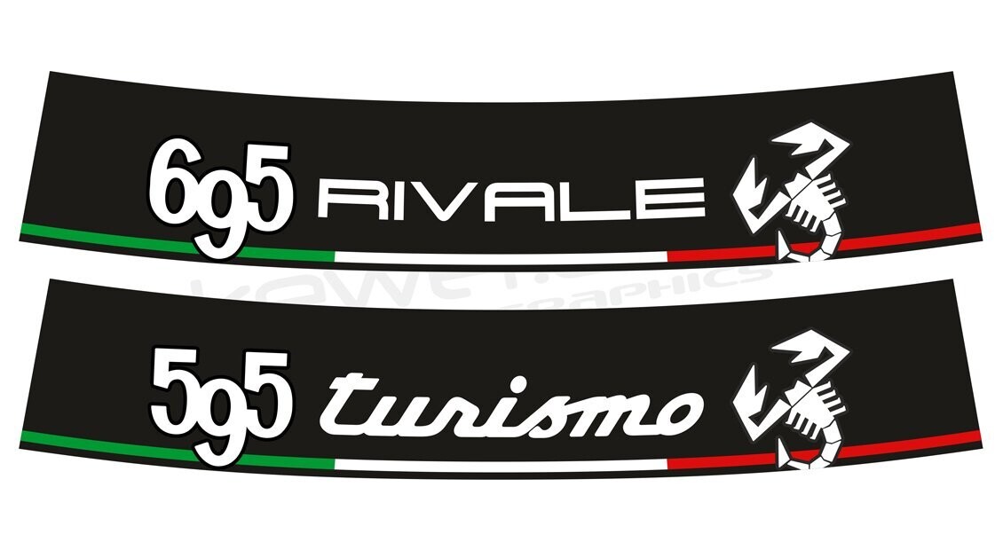 Abarth 595/695 Model Specific Scorpion Tricolour sunstrip