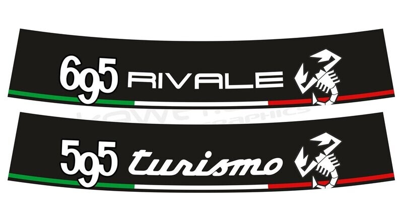 Abarth 595/695 Model Specific Scorpion Tricolour sunstrip