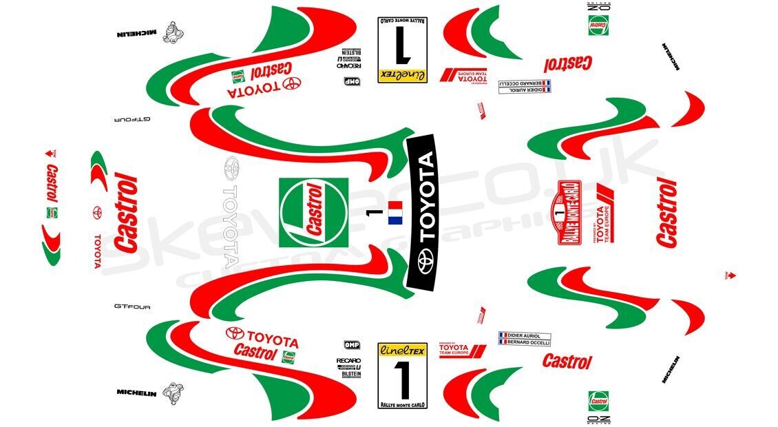 Livery: Toyota Celica ST205 Castrol
