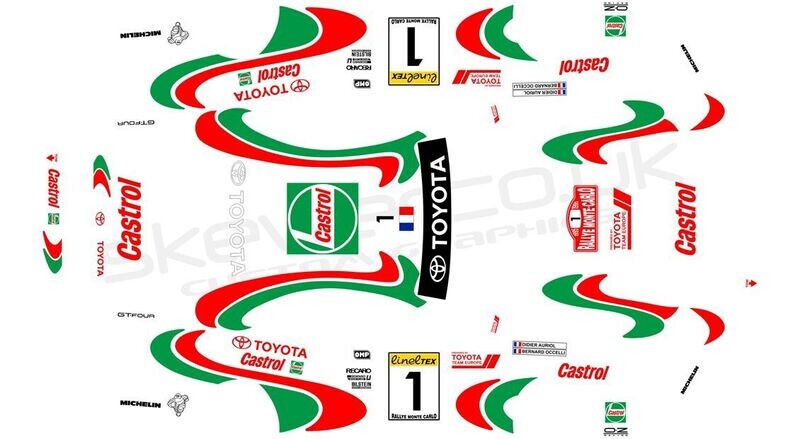 Livery: Toyota Celica ST205 Castrol