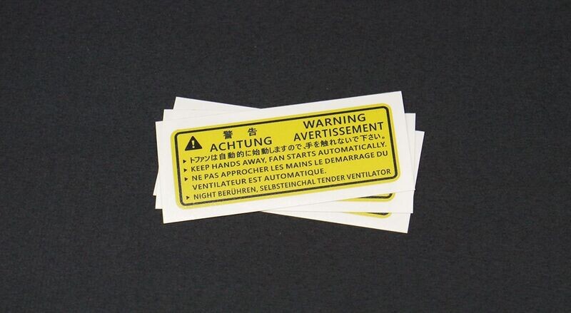 JDM Mitsubishi Evo 4 to 9 Fan Warning