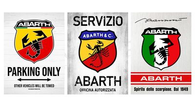 Garage Signs; Abarth