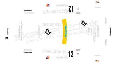Livery: Nissan Skyline 1990 Calsonic