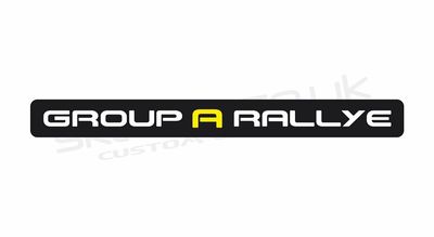 Group A Rallye tailgate decal