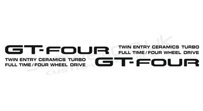 GT-Four side decals, JDM spec
