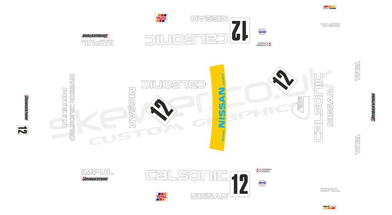 Livery: Nissan Skyline 1990 Calsonic