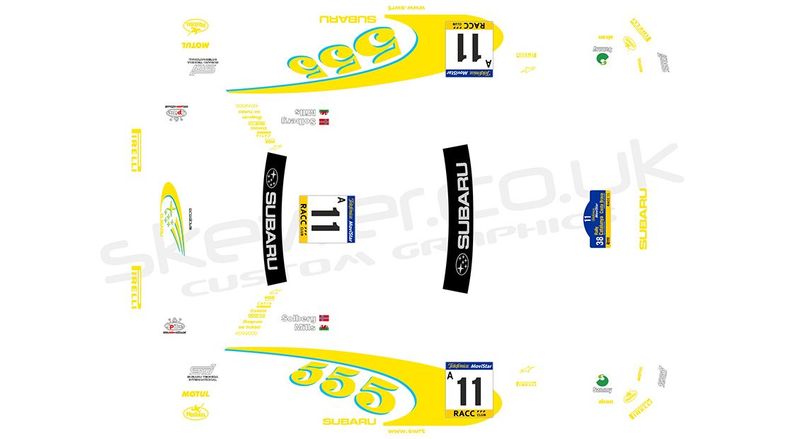 Livery: Subaru Impreza 2002 WRC 555