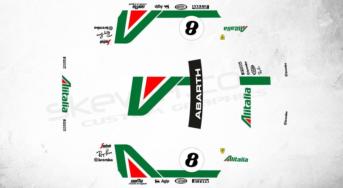 Livery: Abarth 500/595/695 Alitalia
