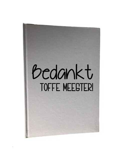 Notitieboekje "Toffe Meester" met potlood