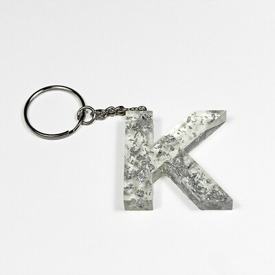 Resin sleutelhanger - letter K