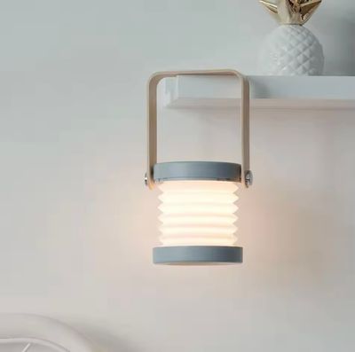 Opvouwbare touch dimbare led leeslamp, nachtlampje, draagbare lantaarn, USB oplaadbaar