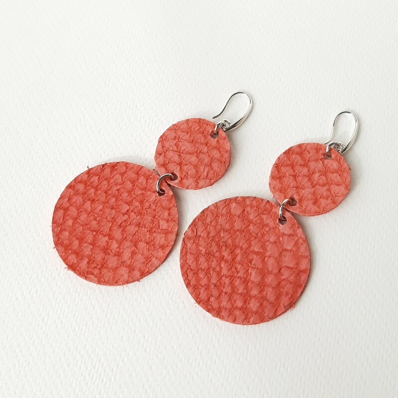 Oorbellen Oceanic met kleine en grote bol - roze