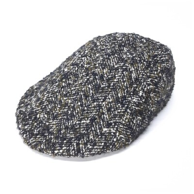 Winter pet in olijf grijze bouclé - mt 57