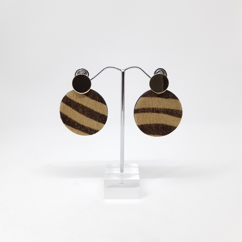 Oorbellen met wildprint - okapi