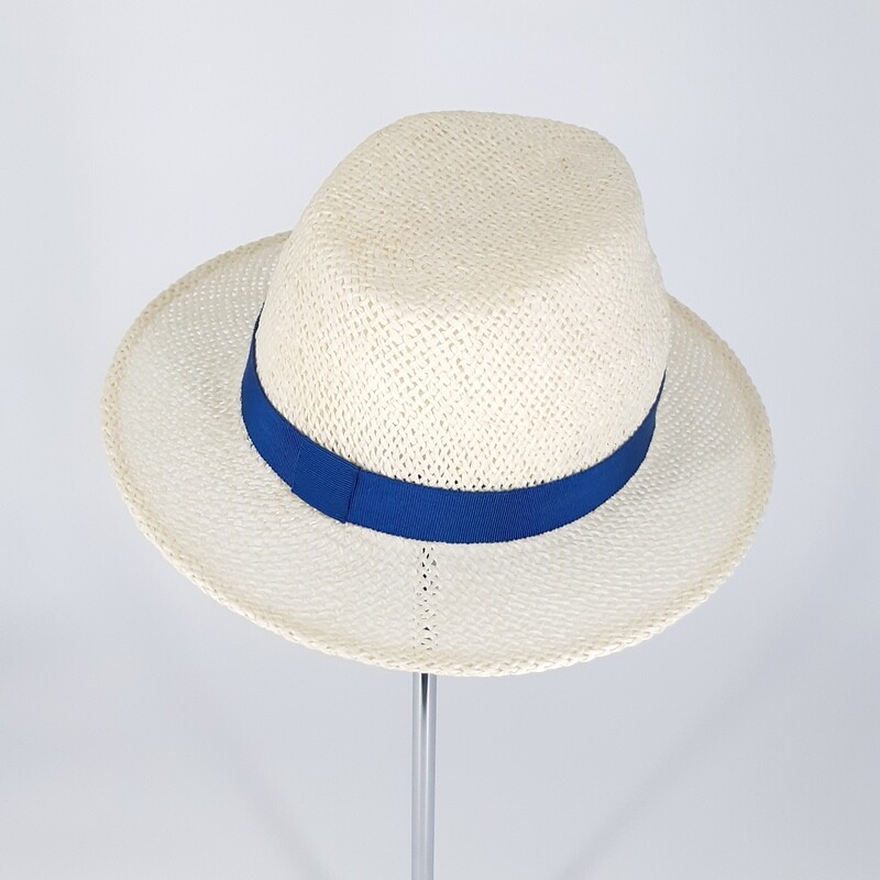Fedora hoed in ecru papyrus en kleine rand | zomer hoed