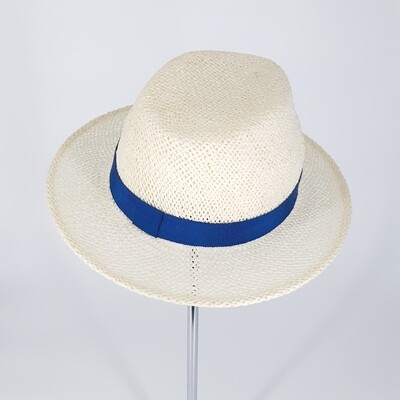 Fedora hoed in ecru papyrus en kleine rand | zomer hoed