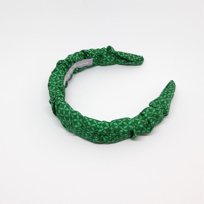 Crunchie diadeem in zijde (groen)