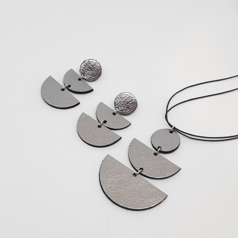 Juwelen set sterrenbeeld Aries/Ram (21 maart-19 apr) - zilver lakleder