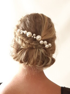 Bobby pins - set van 10 haarspelden met grote en kleine parels