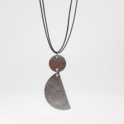 Juwelen set sterrenbeeld Gemini/Tweeling (21 mei-20 juni) zilver lakleder