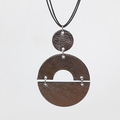 Juwelen set sterrenbeeld Capricorn/Steenbok (22 dec-19 jan) - zilver lakleder