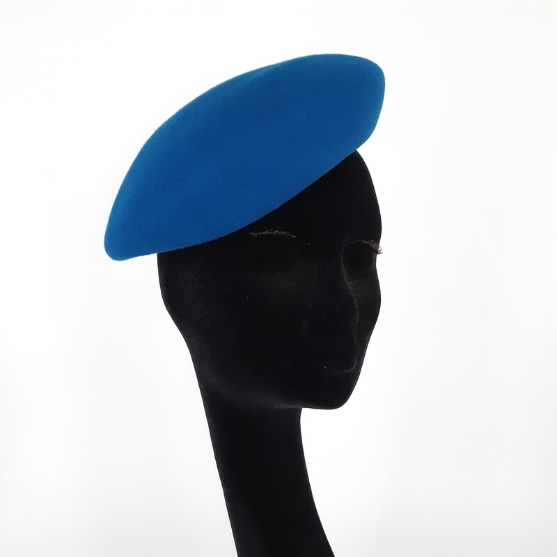 Berret in wolvilt groen blauw