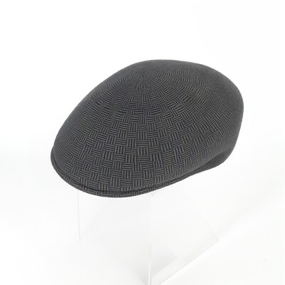 Ascot pet in wolvilt - grijs met print