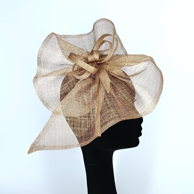 Fascinator - model Eliane - goud-S