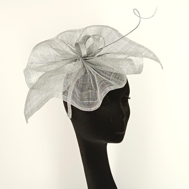 Fascinator - model Eliane - zilver-S Fascinator - model Eliane - zilver-S