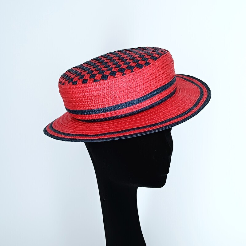 Oversized boater - model dior - mt 55