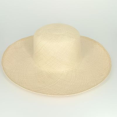 Panama Capeline - Montecristi nr 1- ecru - diam: 39cm