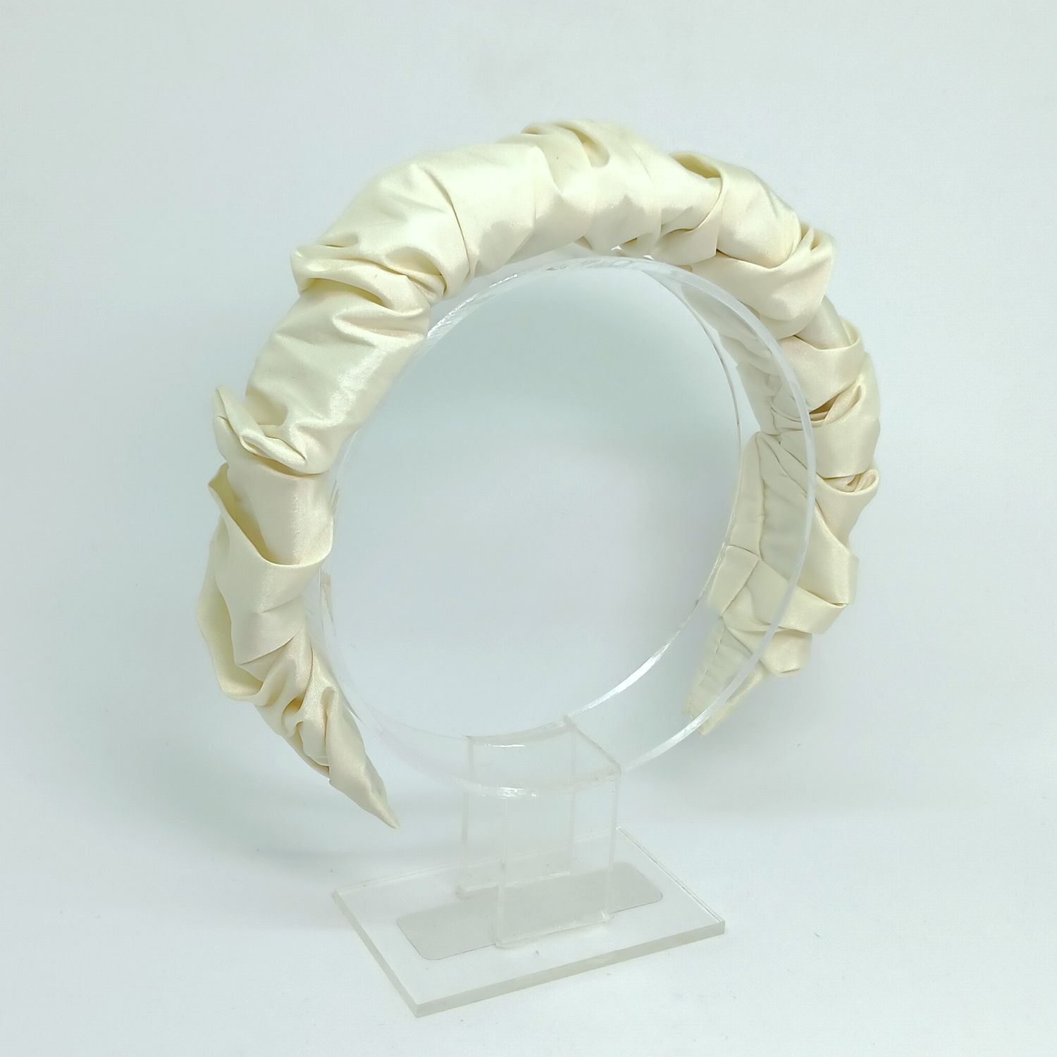 Scrunchie diadeem - boter geel