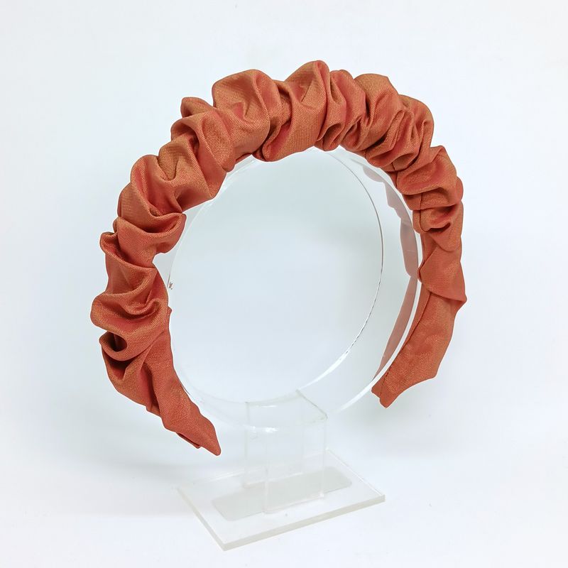Scrunchie diadeem - oranje-bruin Scrunchie diadeem - oranje-bruin