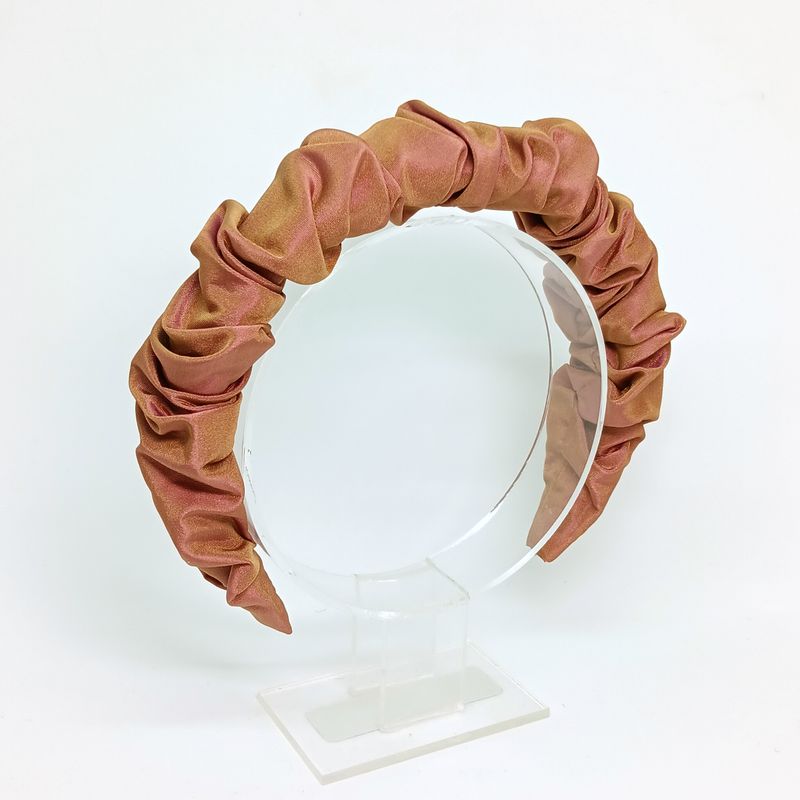 Scrunchie diadeem - cognac