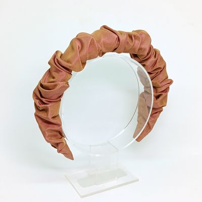 Scrunchie diadeem - cognac