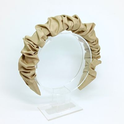 Scrunchie diadeem - beige