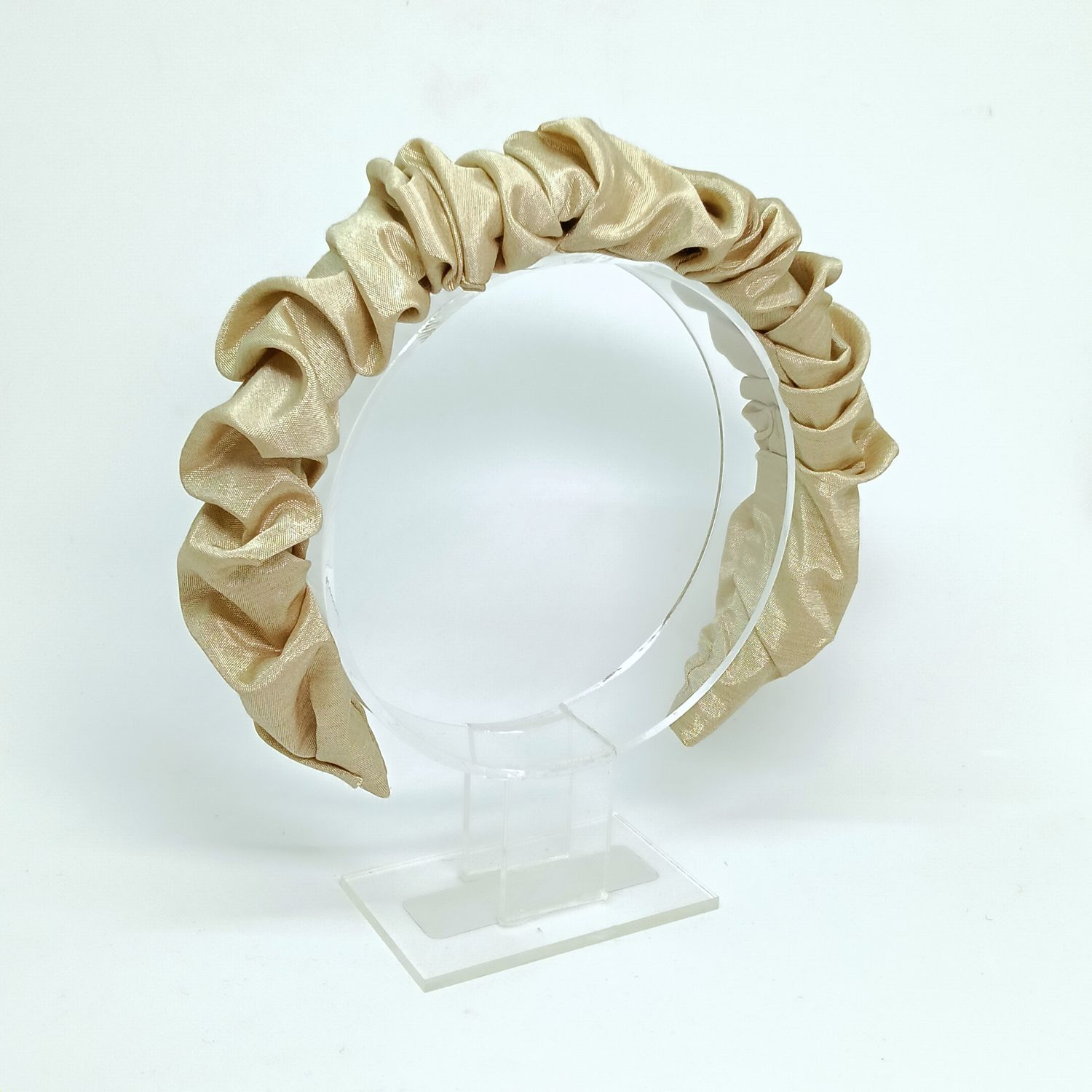 Scrunchie diadeem - creme