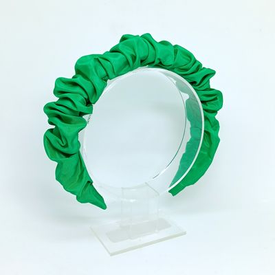 Scrunchie diadeem - hel groen
