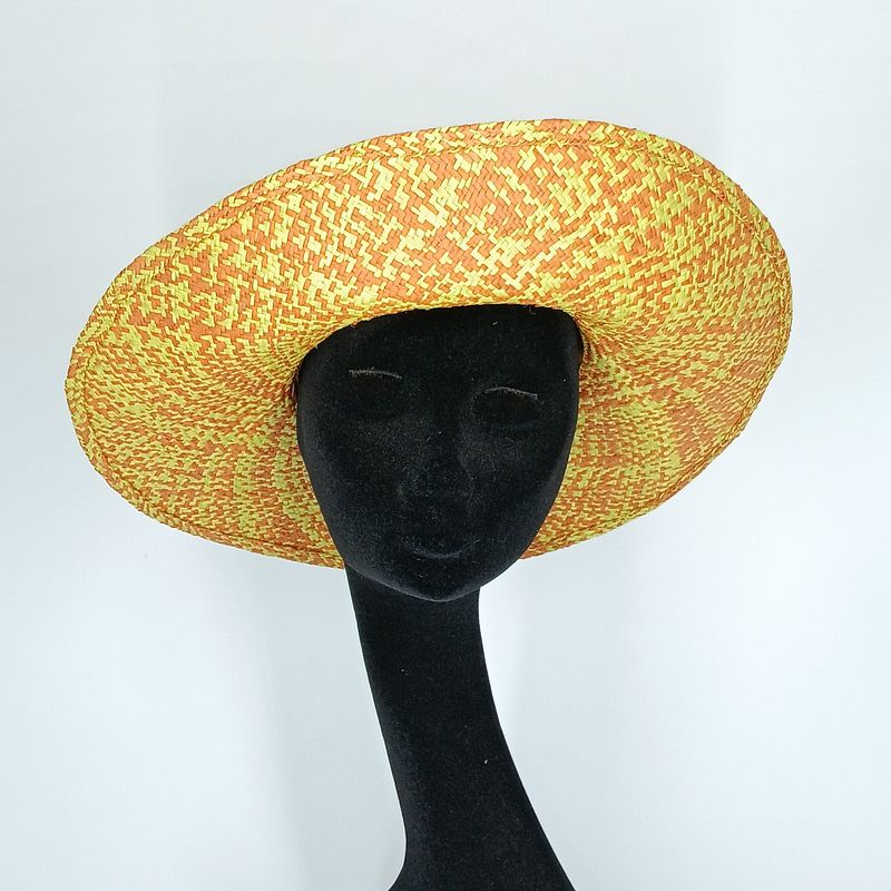 Model Gisele - geel-oranje raffia