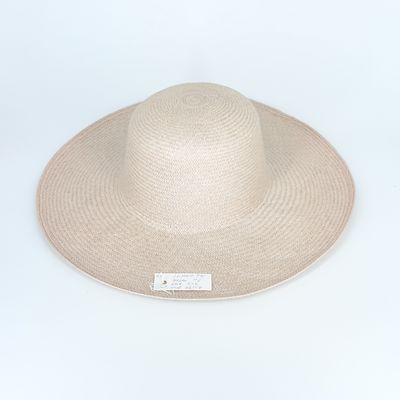 Panama Capeline - Llano Fine - creamy taupe - diam: 39cm