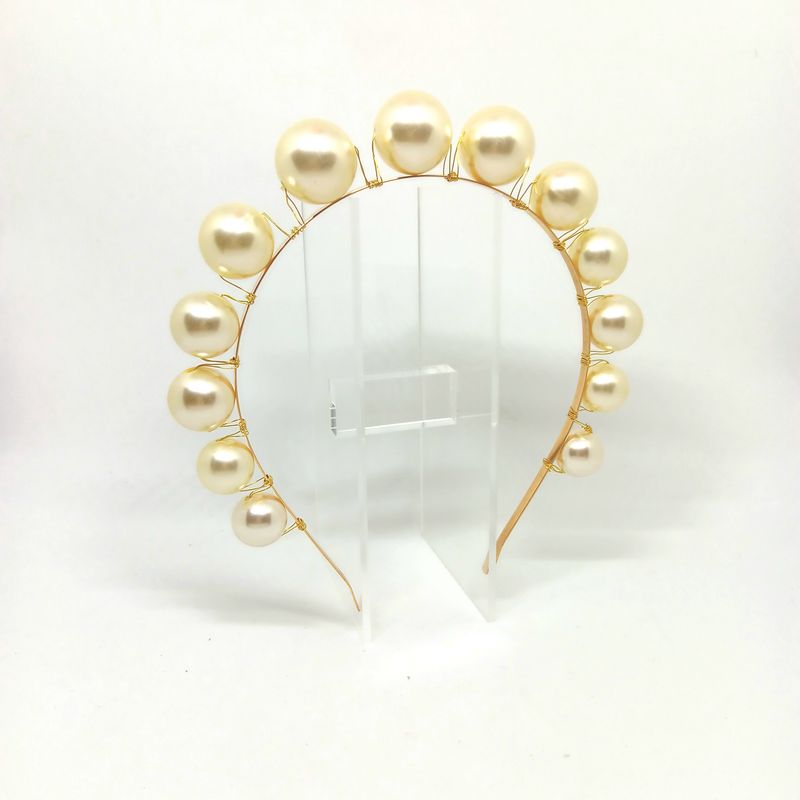 Diadeem met grote parels 4