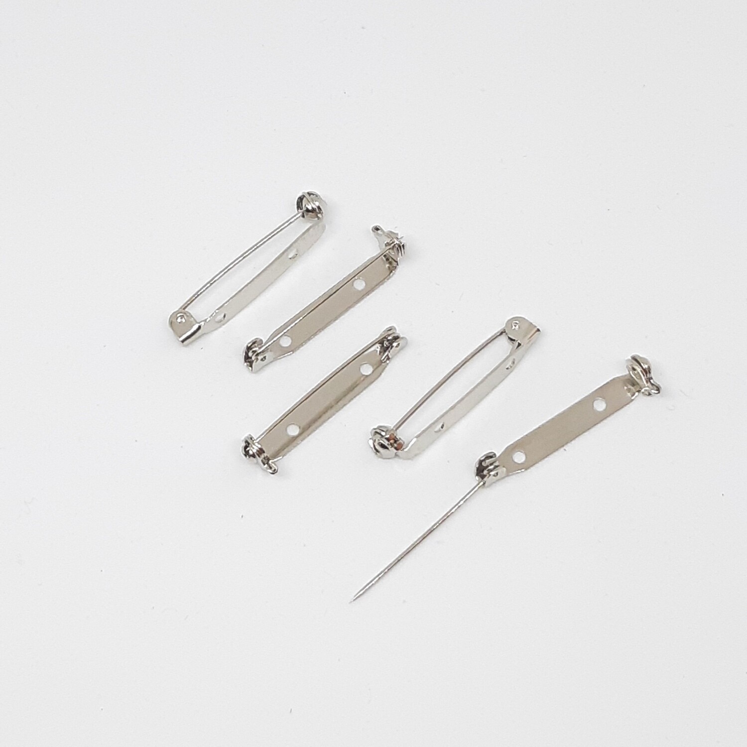 Broche speld met veiligheidsslot 3,4cm - 2 gaatjes