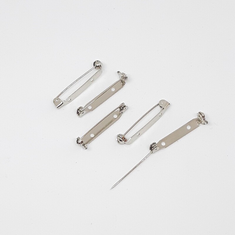 Broche speld met veiligheidsslot 3,4cm - 2 gaatjes