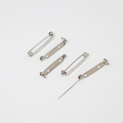 Broche speld met veiligheidsslot 3,4cm - 2 gaatjes