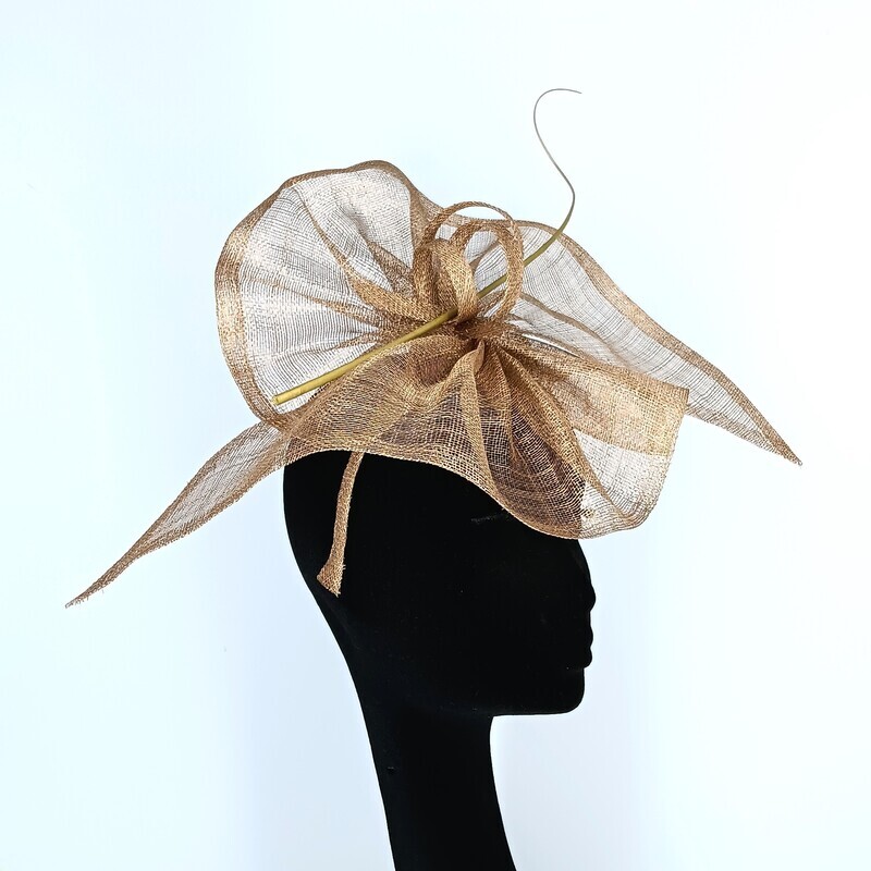 Fascinator - model Eliane - goud- L