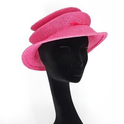 Opvouwbare stijlvolle zomerhoed in papyrus - fuchsia Opvouwbare stijlvolle zomerhoed in papyrus - fuchsia