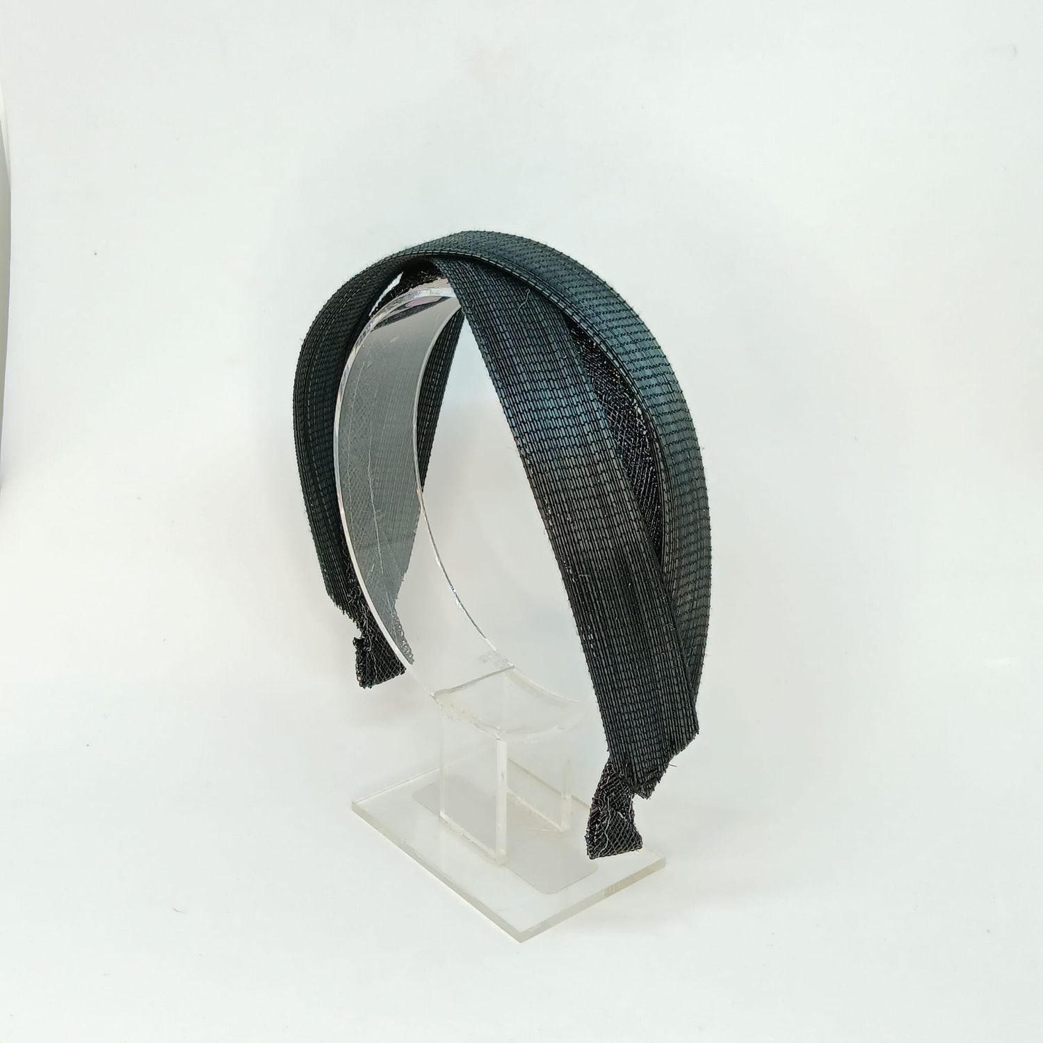 Zwarte diadeem met Buntal