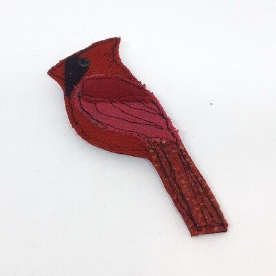 Broche - Kardinaal vogel