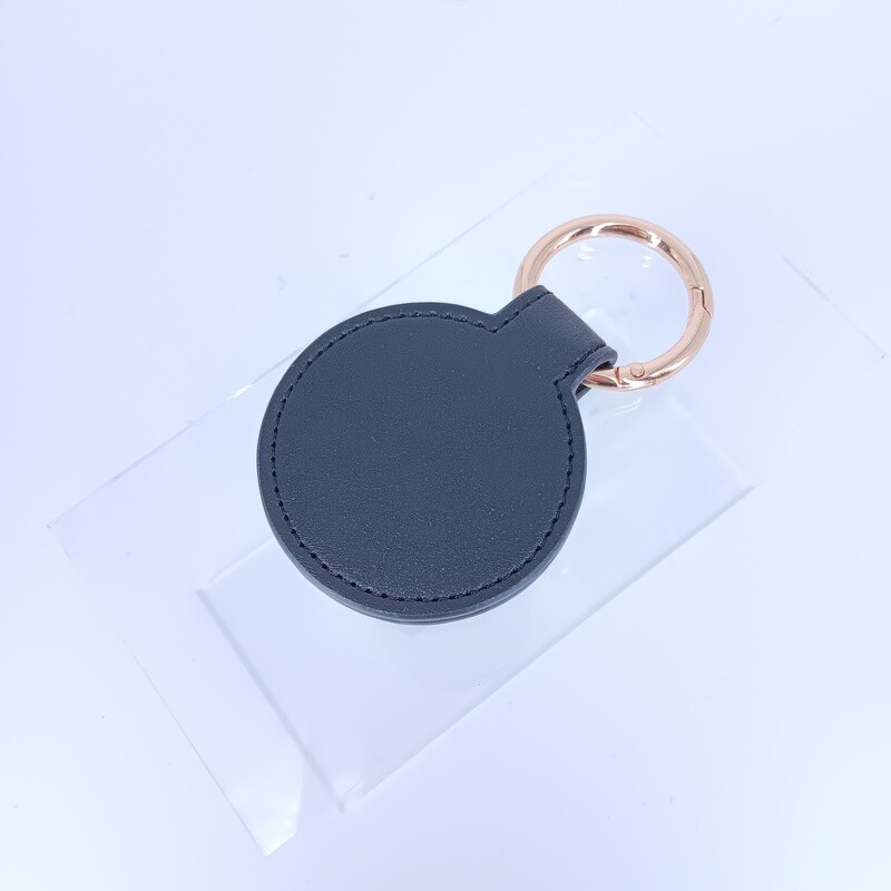 Lederen porte-chapeau met magneet - zwart