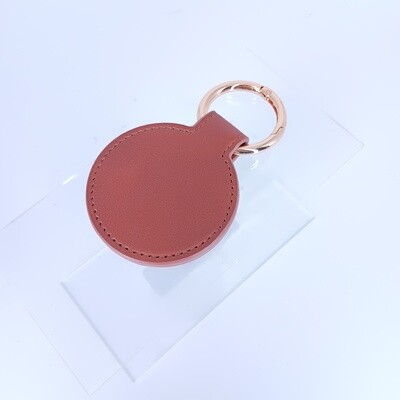 Lederen porte-chapeau met magneet - cognac